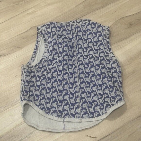 We The Free (Free People) Purple Tiny Palm Tank Top Size Small S - Picture 2 of 6